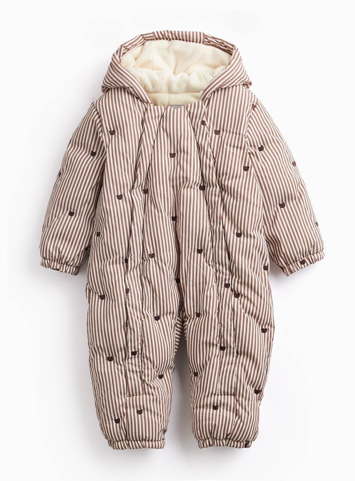 Brown Bear Stripe Snowsuit 9-12 months - Image 1